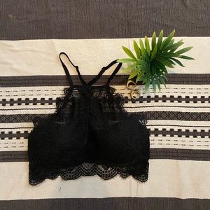 Victoria Secret/ Pink Halter Lace Bra